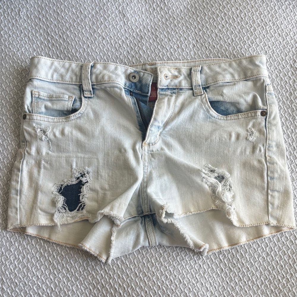 Arizona Jean Company Light Denim Distressed Shorts